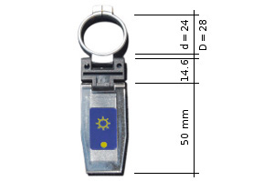 Foto: RP08: Abdeckung des Messprismas vom optischen Refraktometer mit zusätzlicher Beleuchtung