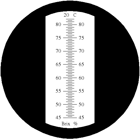 Náhled: Skala des Refraktometers RBR82-ATC